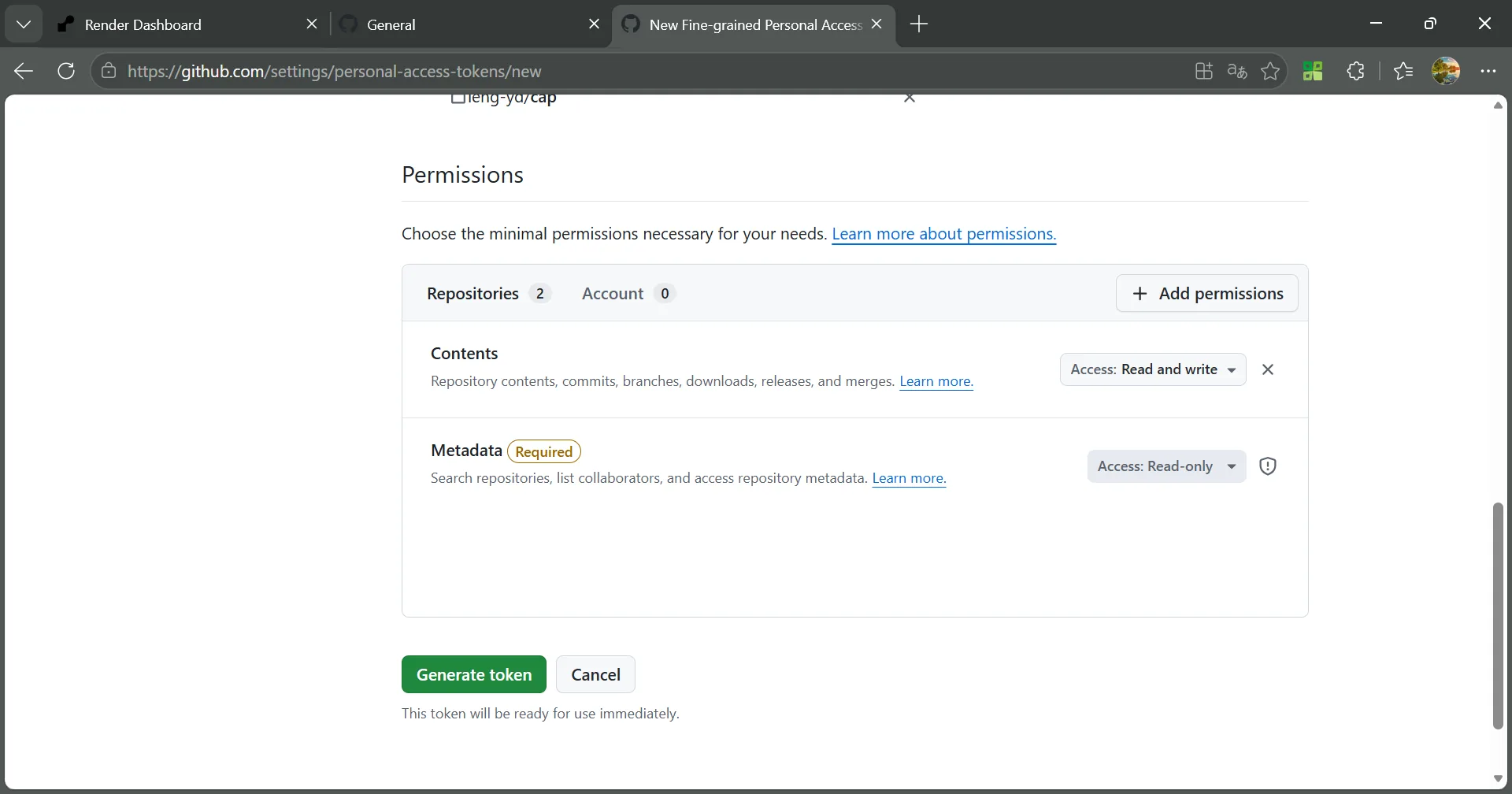 permissions